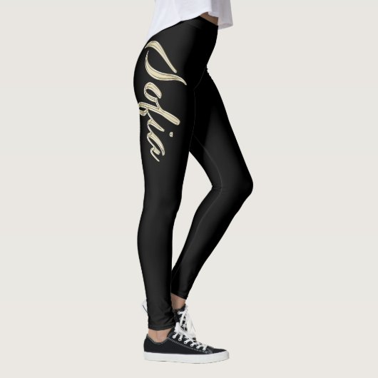 Sofia white gold Handwriting Hose Leggings (Rechts)