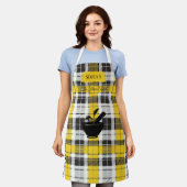 Sofias Flavor-Rebell Karierte Schürze mit Mortar M (Getragen)