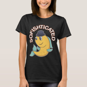 Sofishtizierter Wortwitz Fein Fisch Wortspiel T-Shirt