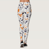 Sofisticated Geometric Tulpenmuster in warmer Farb Leggings (Rückseite)