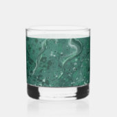 Sofisticated grüner Marmorglas Whiskyglas (Rechts)