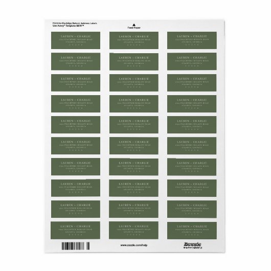 Sofisticated Olive Typografisch (Vorne)