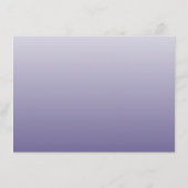 Sofisticated Purple Typographic Begleitkarte (Rückseite)