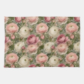 Sofisticated Ranunculus Blumenprint Geschirrtuch (Horizontal)