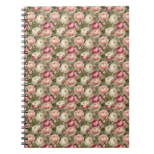 Sofisticated Ranunculus Blumenprint Notizblock (Vorderseite)