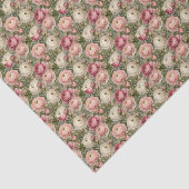 Sofisticated Ranunculus Blumenprint Seidenpapier (Ausschnitt)
