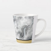 Sofisticated schwarze Marmor-Kaffeetasse  Milchtasse (Rechts)