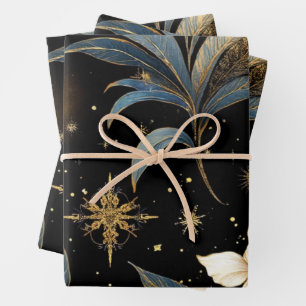 Sofisticierte seelenvolle Feiertags-Eleganz Geschenkpapier Set