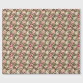 Sofisticierter Ranunculus-Blumenprint Geschenkpapier (Flach)