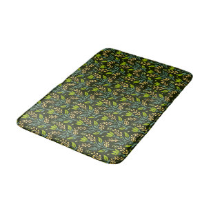 Sofisticiertes blaues und beiges Blumenmuster-Desi Badematte