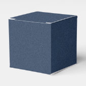Sofistische blaue texturierte Feier Geschenkschachtel (Vorderseite)