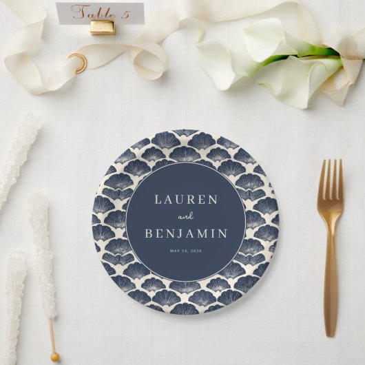 Sofistische Navy-Fan-Bewegungen Pappteller (Hochzeit)