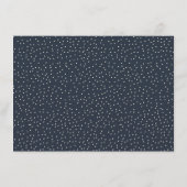 Sofistische Navy-Polka-Punkte Begleitkarte (Rückseite)