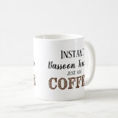 Sofort-Baskenlehrer einfach Kaffeemusik hinzufügen Kaffeetasse (VorderseiteRechts)