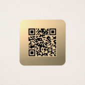 Sofort bearbeitbare QR-Code-Vorlage | Faux Gold (Vorderseite)