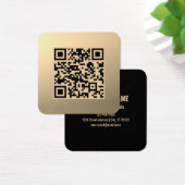 Sofort bearbeitbare QR-Code-Vorlage | Faux Gold (Schreibtisch)