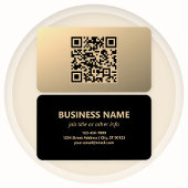 Sofort bearbeitbare QR-Code-Vorlage | Faux Gold