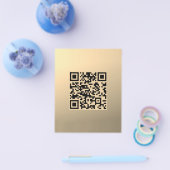 Sofort bearbeitbare QR-Code-Vorlage | Faux Gold Flyer (Einzeln)