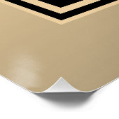 Sofort bearbeitbare QR-Code-Vorlage | Faux Gold Poster (Ecke)