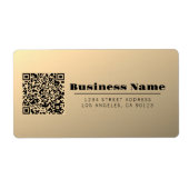 Sofort bearbeitbare QR-Codevorlage | Imitate Gold (Vorne)