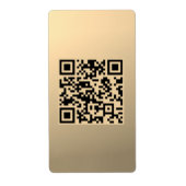 Sofort bearbeitbare QR-Codevorlage | Imitate Gold (Vorne)