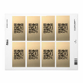 Sofort bearbeitbare QR-Codevorlage | Imitate Gold (Vorne)