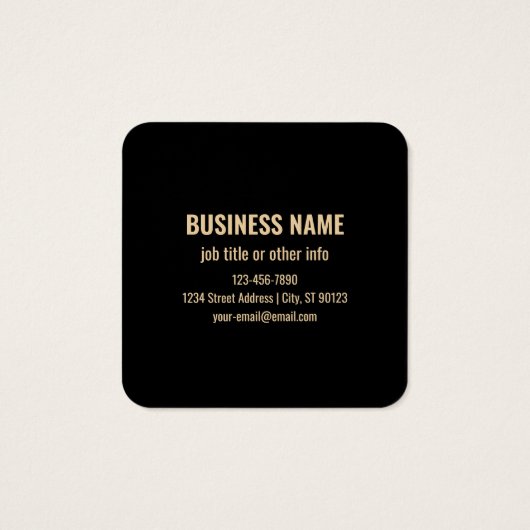 Sofort bearbeitbare QR-Codevorlage | Imitate Gold (Rückseite)