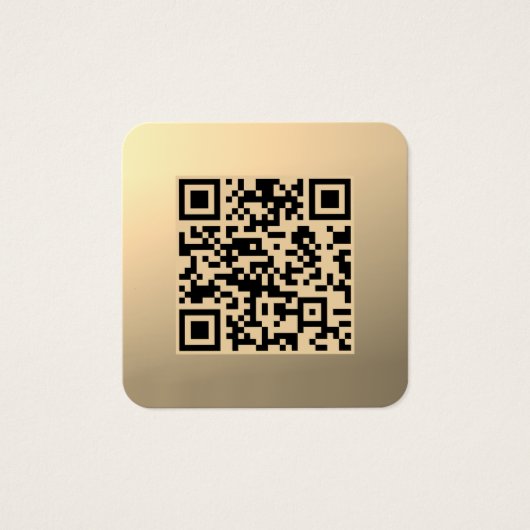 Sofort bearbeitbare QR-Codevorlage | Imitate Gold (Vorderseite)