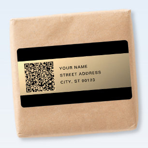 Sofort bearbeitbare QR-Codevorlage Imitate Gold