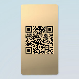 Sofort bearbeitbare QR-Codevorlage Imitate Gold