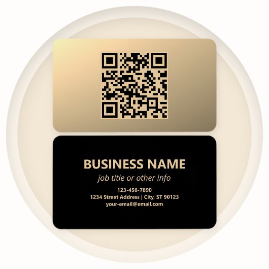 Sofort bearbeitbare QR-Codevorlage | Imitate Gold