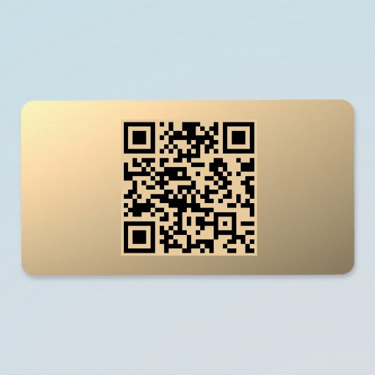 Sofort bearbeitbare QR-Codevorlage | Imitate Gold Adressaufkleber