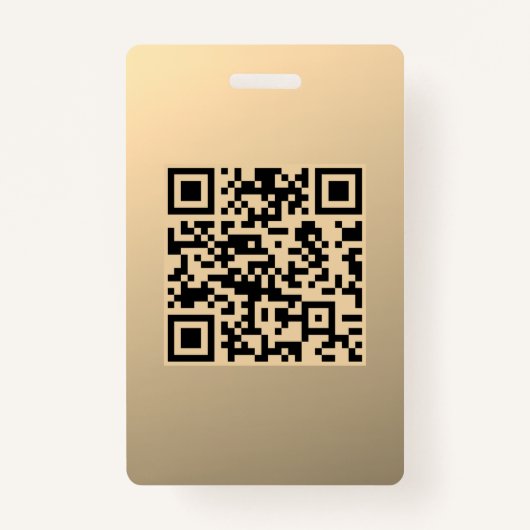 Sofort bearbeitbare QR-Codevorlage | Imitate Gold Ausweis (Vorderseite)