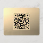 Sofort bearbeitbare QR-Codevorlage | Imitate Gold Begleitkarte (Vorderseite)