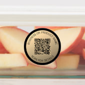 Sofort bearbeitbare QR-Codevorlage | Imitate Gold Etiketten (Befestigt)