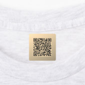 Sofort bearbeitbare QR-Codevorlage | Imitate Gold Etiketten (Befestigt)