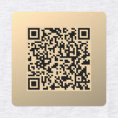 Sofort bearbeitbare QR-Codevorlage | Imitate Gold Etiketten (Design 1)