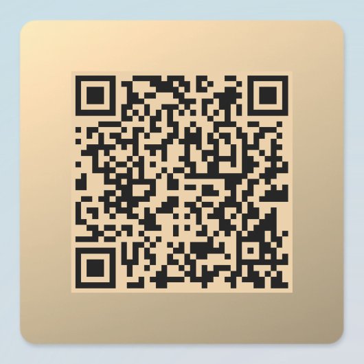 Sofort bearbeitbare QR-Codevorlage | Imitate Gold Etiketten