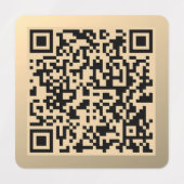 Sofort bearbeitbare QR-Codevorlage | Imitate Gold Etiketten (Design 2)