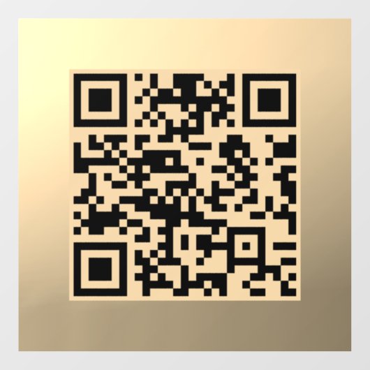 Sofort bearbeitbare QR-Codevorlage | Imitate Gold Fensteraufkleber (Blatt)
