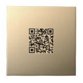 Sofort bearbeitbare QR-Codevorlage | Imitate Gold Fliese (Vorderseite)