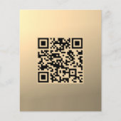 Sofort bearbeitbare QR-Codevorlage | Imitate Gold Flyer (Vorne)
