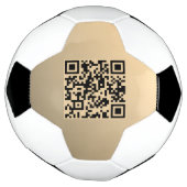 Sofort bearbeitbare QR-Codevorlage | Imitate Gold Fußball (Gedreht)