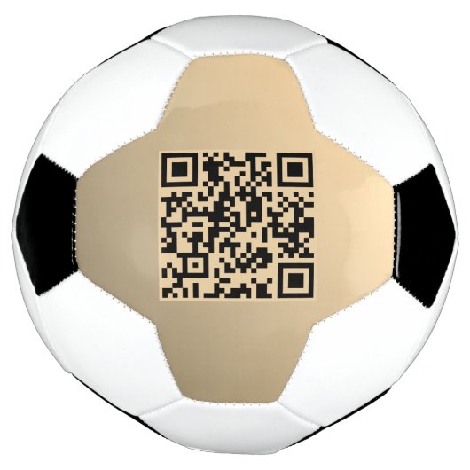 Sofort bearbeitbare QR-Codevorlage | Imitate Gold Fußball (Gedreht)