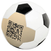 Sofort bearbeitbare QR-Codevorlage | Imitate Gold Fußball (Dreiviertel)