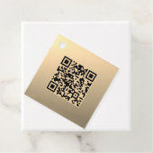 Sofort bearbeitbare QR-Codevorlage | Imitate Gold Geschenkanhänger (Beispiel)