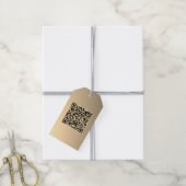 Sofort bearbeitbare QR-Codevorlage | Imitate Gold Geschenkanhänger (Mit Garn)