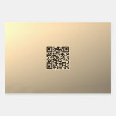 Sofort bearbeitbare QR-Codevorlage | Imitate Gold Geschenkpapier Set (Vorderseite 2)