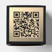 Sofort bearbeitbare QR-Codevorlage | Imitate Gold Geschenkschachtel (Oben)