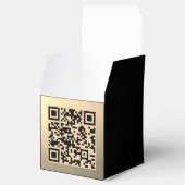 Sofort bearbeitbare QR-Codevorlage | Imitate Gold Geschenkschachtel (Geöffnet)